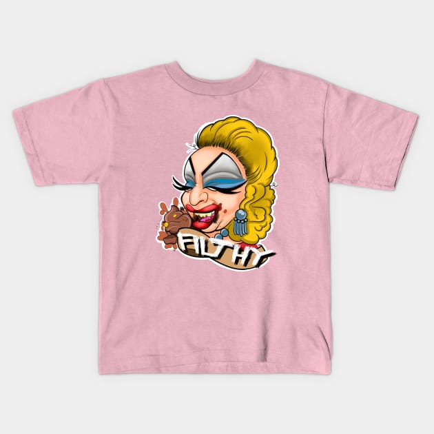 Divine Filth Kids T-Shirt by InkyMcStapleface